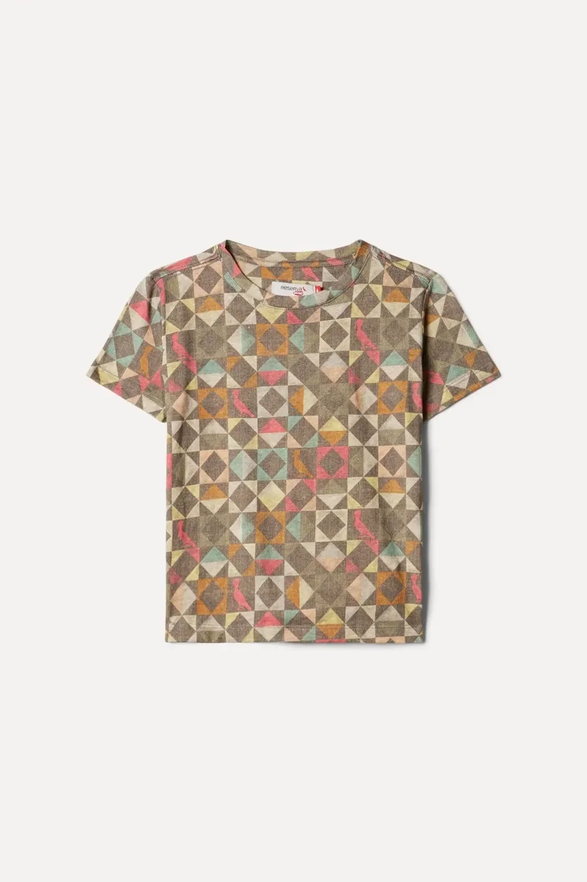 Camiseta Mini Sm Fullprint Geo Color — imagem 1