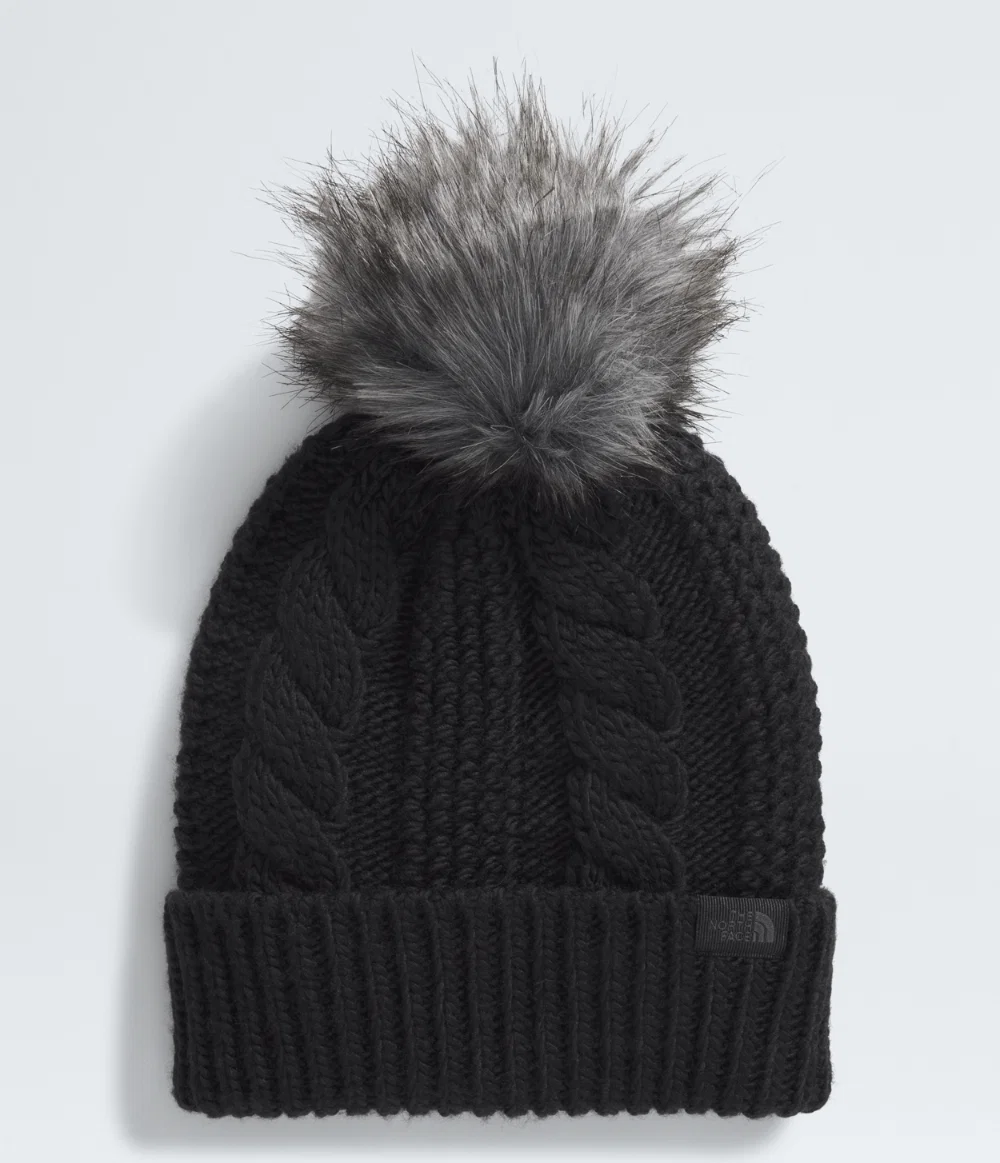 Gorro Feminino Oh Mega Fur Pom Beanie TNF Black — imagem 1