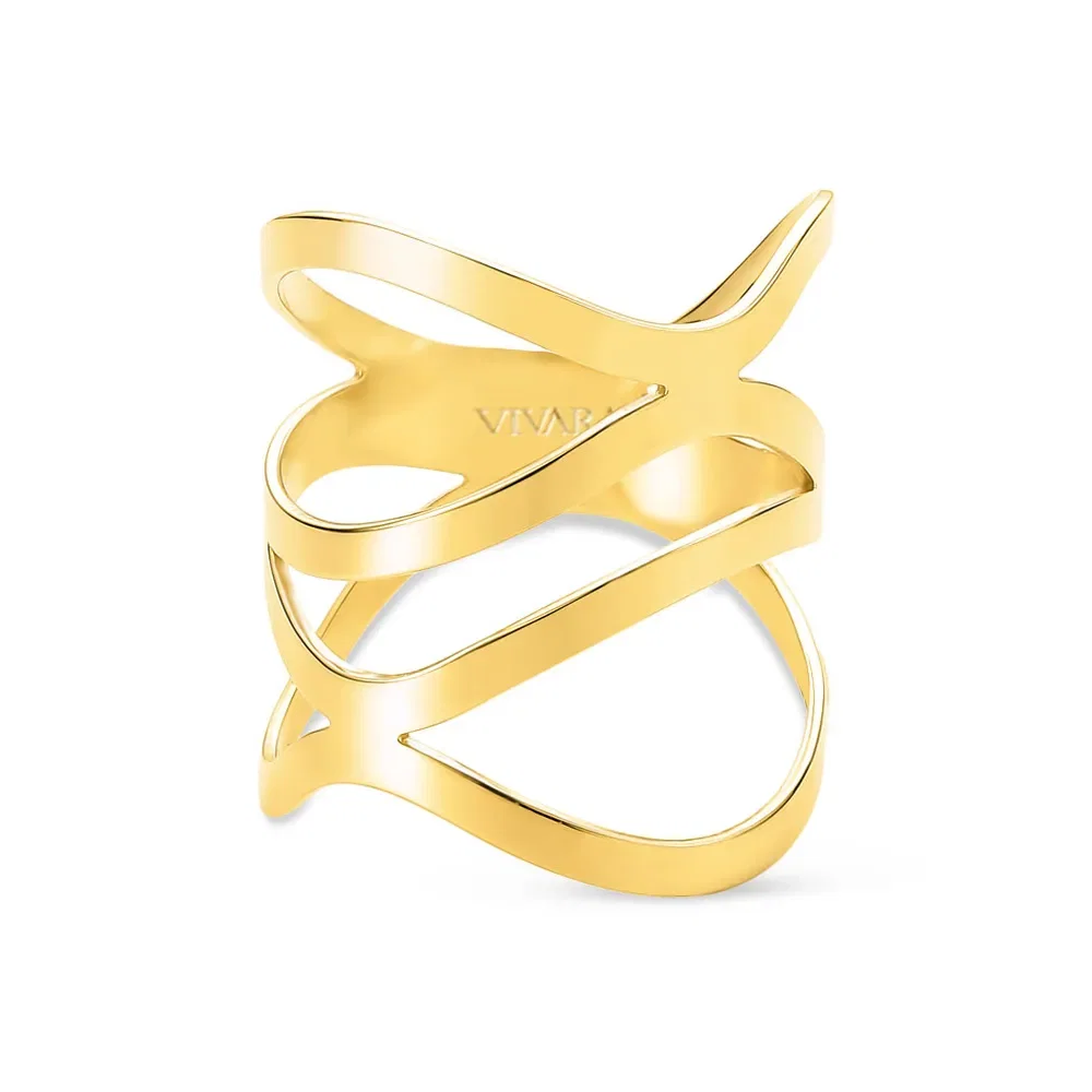 Anel Gold Curva em Ouro Amarelo 18k — imagem 1