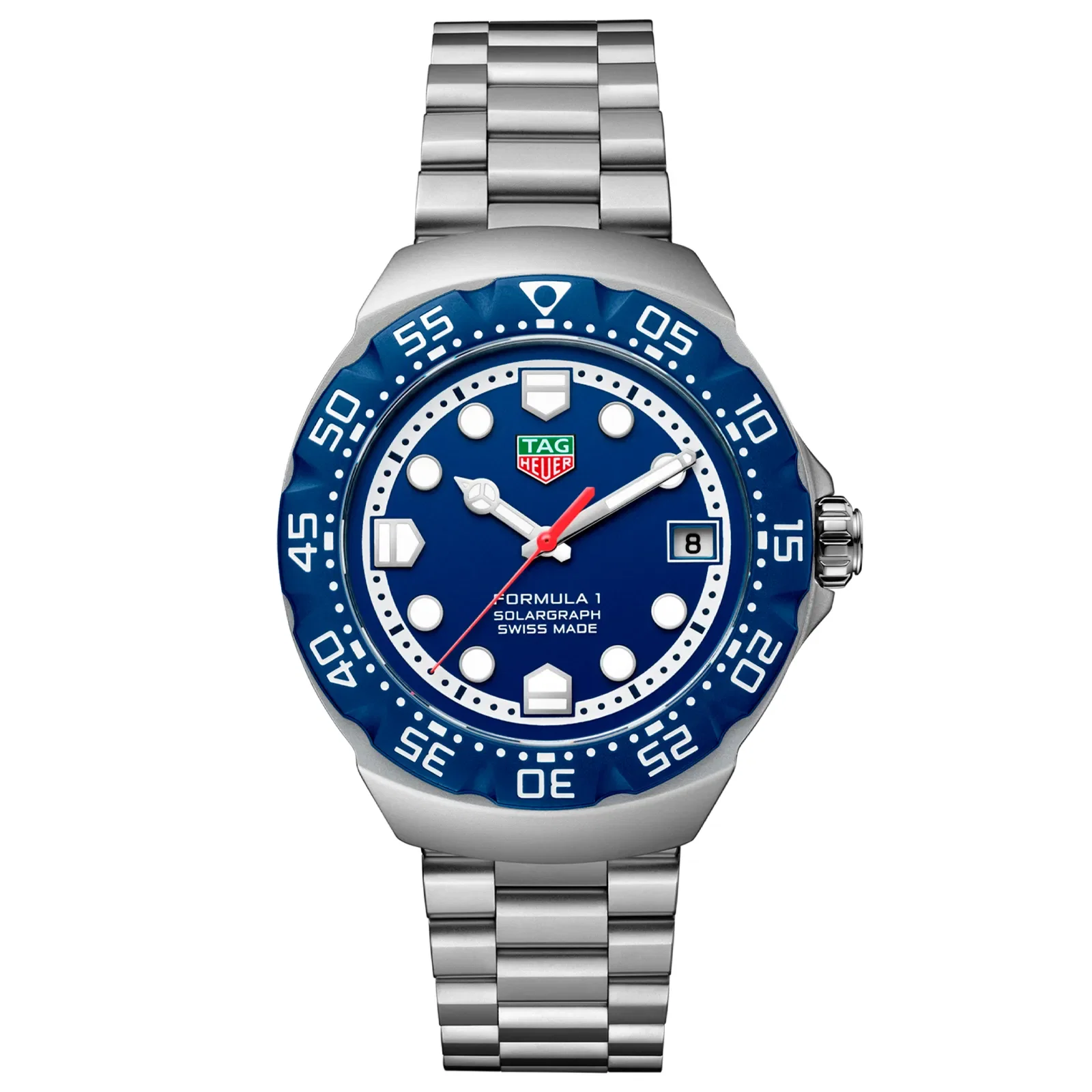 Relógio Tag Heuer Formula 1 Solar Masculino em Aço Prateado WBY1112.BA0042 — imagem 1