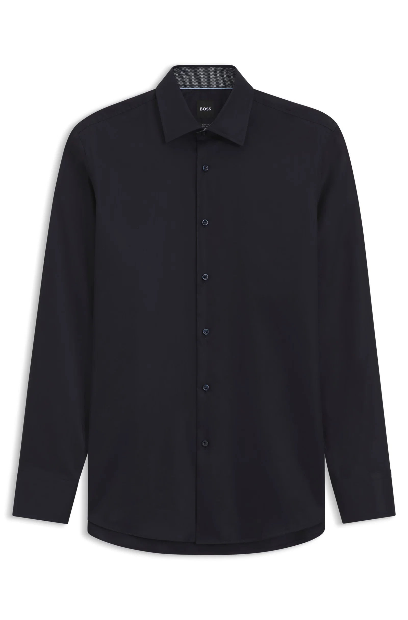 Camisa Slim Fit Em Popelina De Algodão — imagem 1