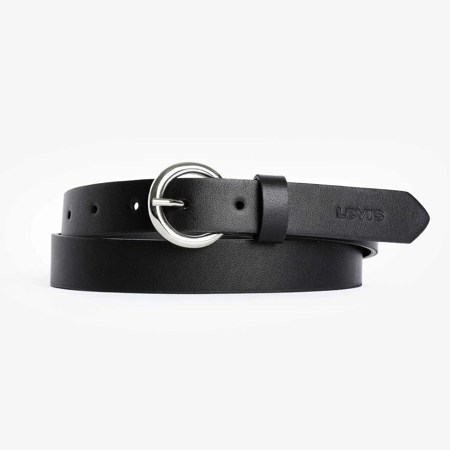 Cinto Levi's® Feminino com Fivela Redonda Preto — imagem 1