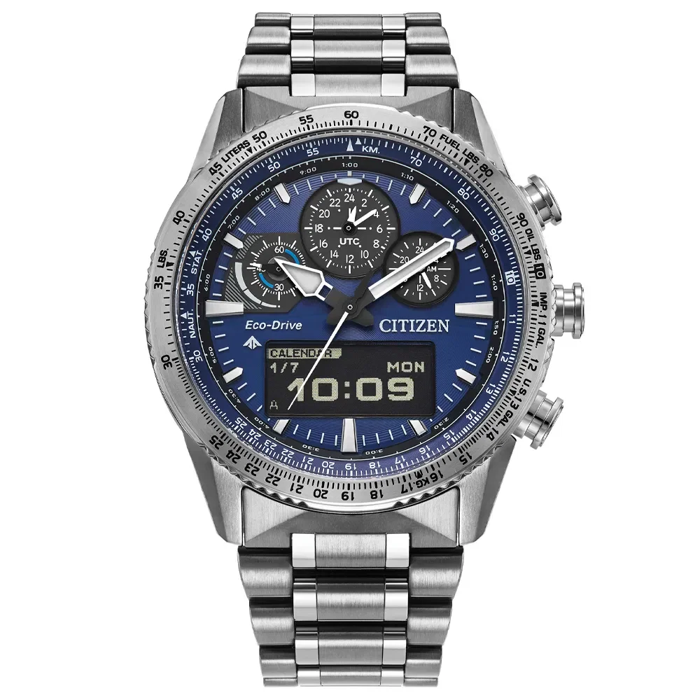 Relógio Citizen Skyhawk Masculino em Aço Prateado JV2000-51LN — imagem 1