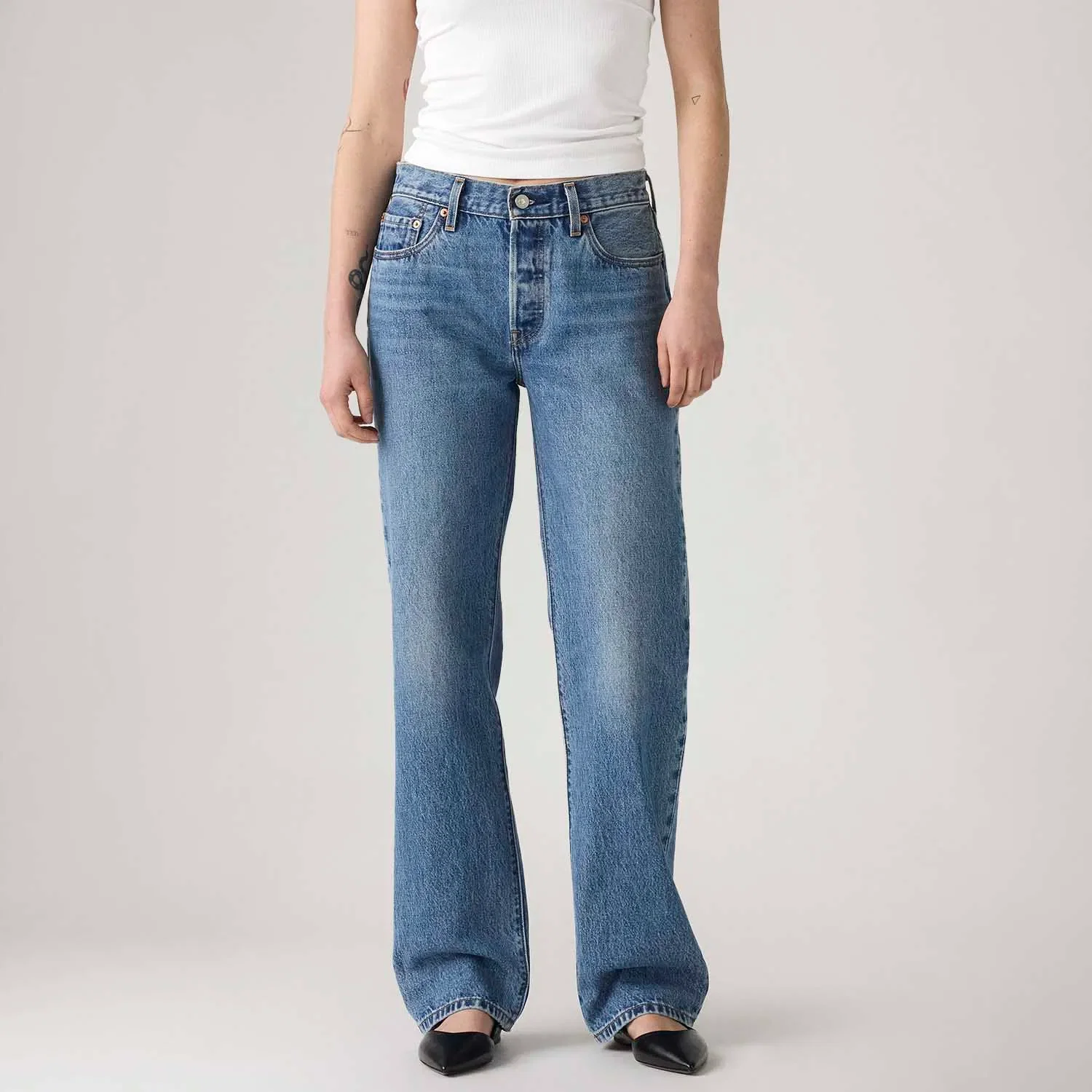 Calça Jeans Levi's® 501® 90'S Lavagem Média — imagem 1