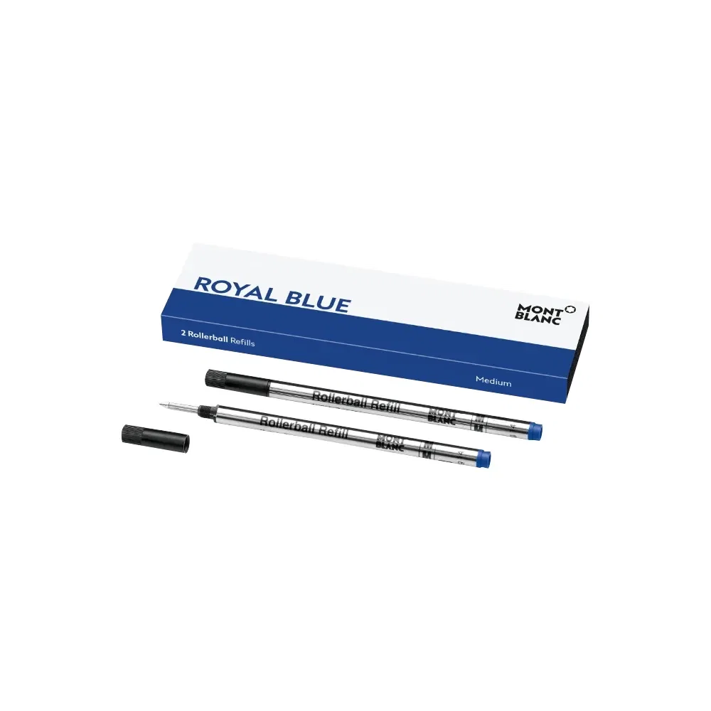 Refil Montblanc Royal Blue Azul Rollerball 2 Uni - 128233