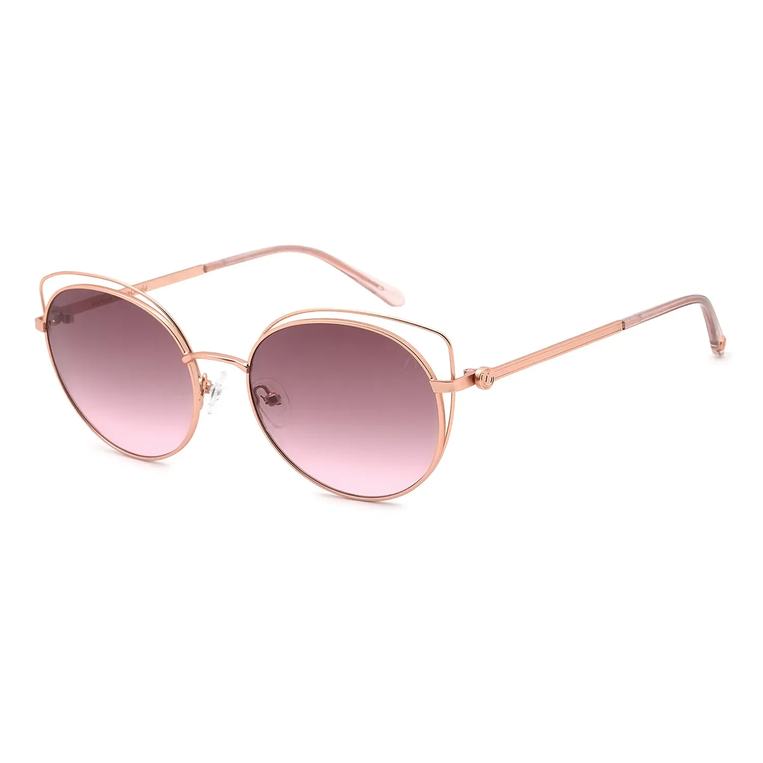 Óculos de Sol Feminino Marília Mendonça Redondo Rosé — imagem 1