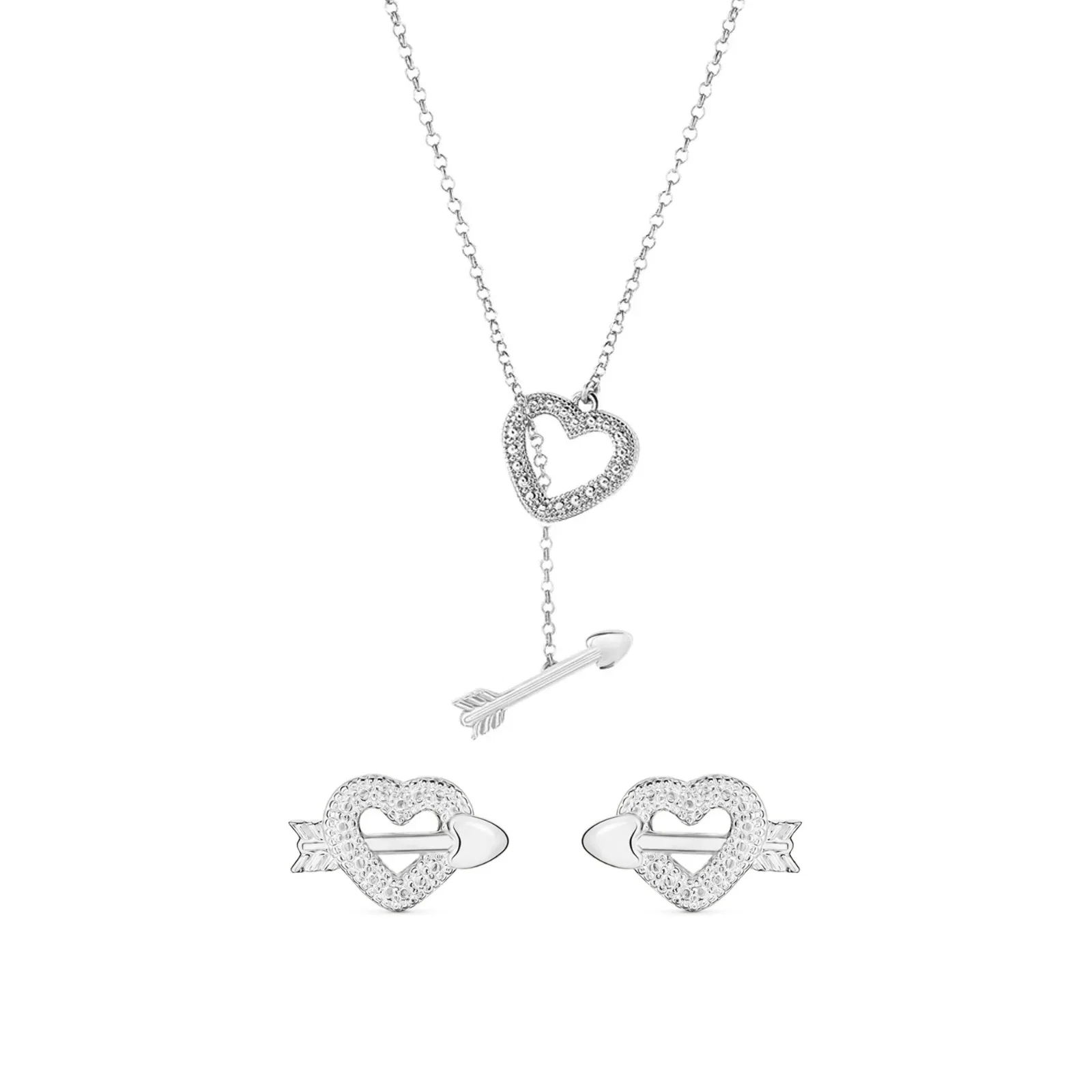 Kit Life Cupido - Brinco e Colar Cupido em Prata 925