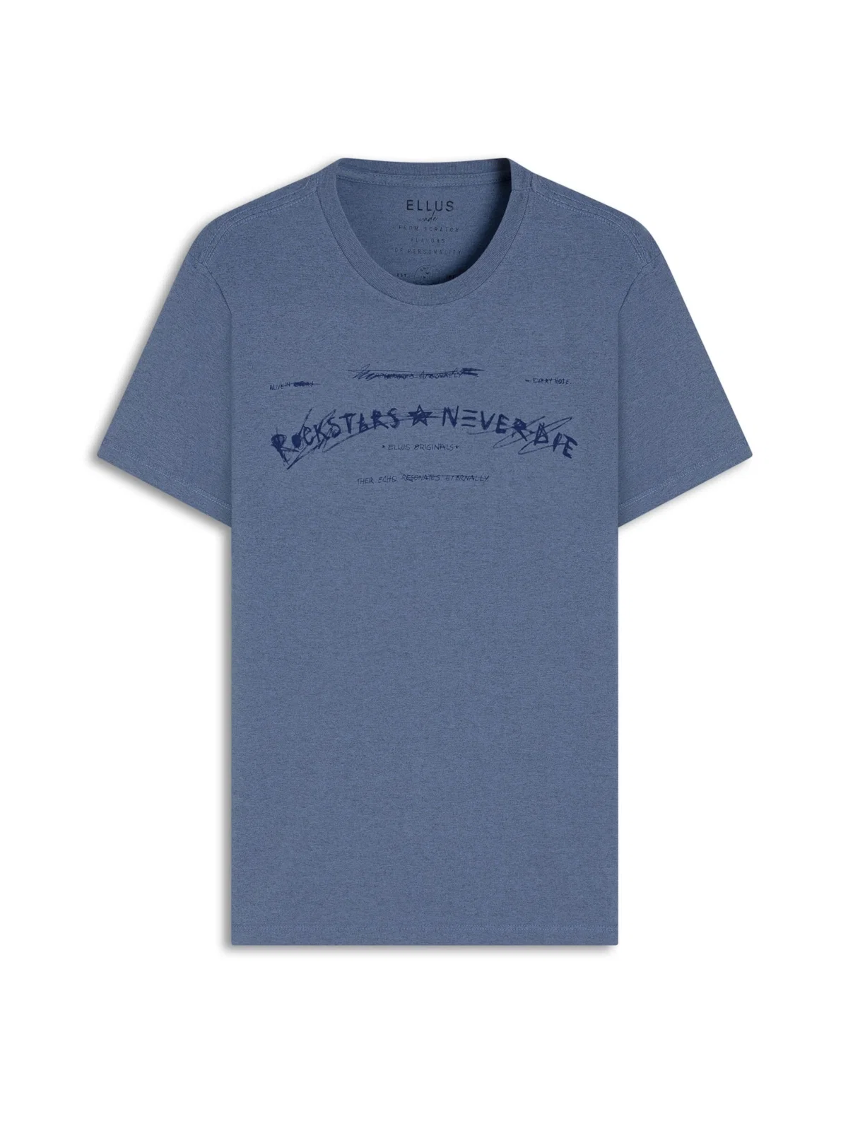 Cotton Overdyed Rockstar Classic Mc Azul Jeans Mescla — imagem 1