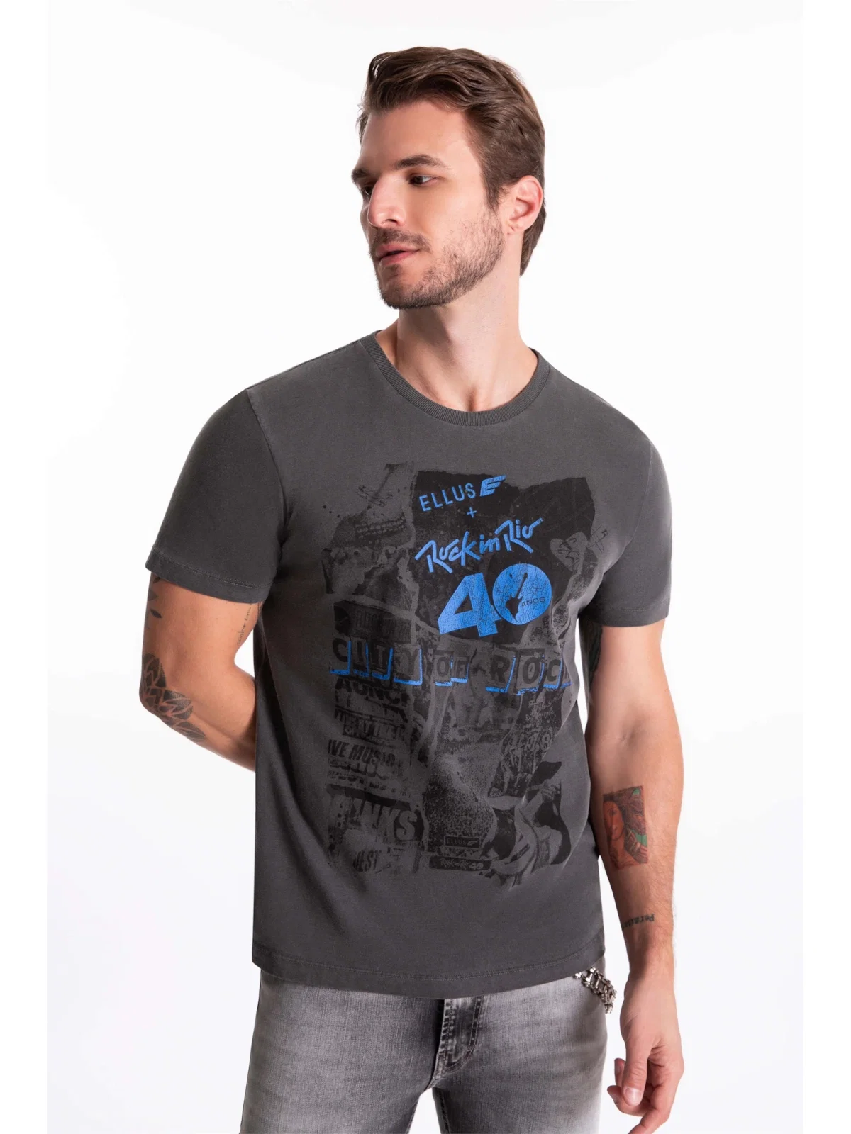 T-Shirt Washed City Of Rock Preto — imagem 1