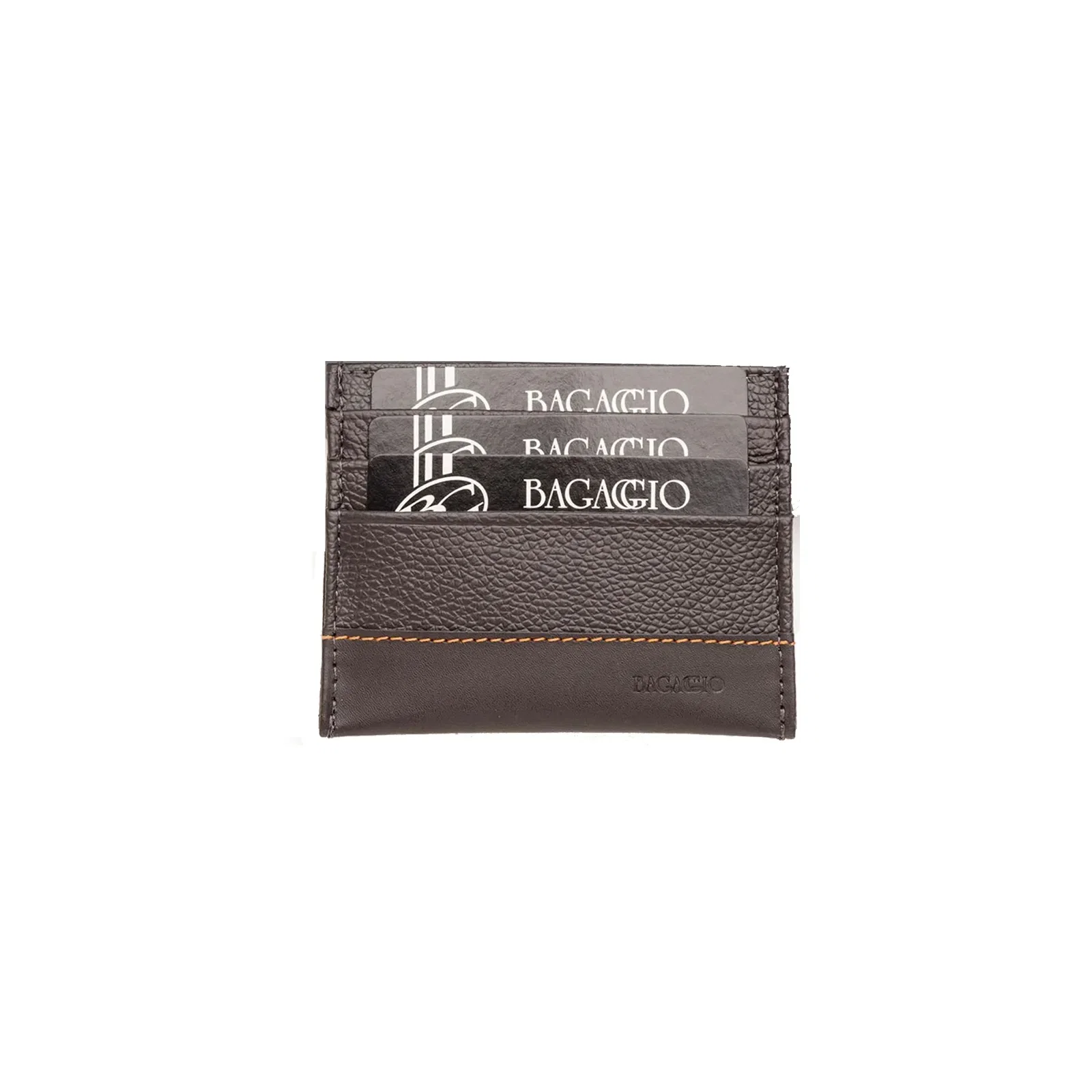 Porta Cartão Masculino de Couro Orange Café