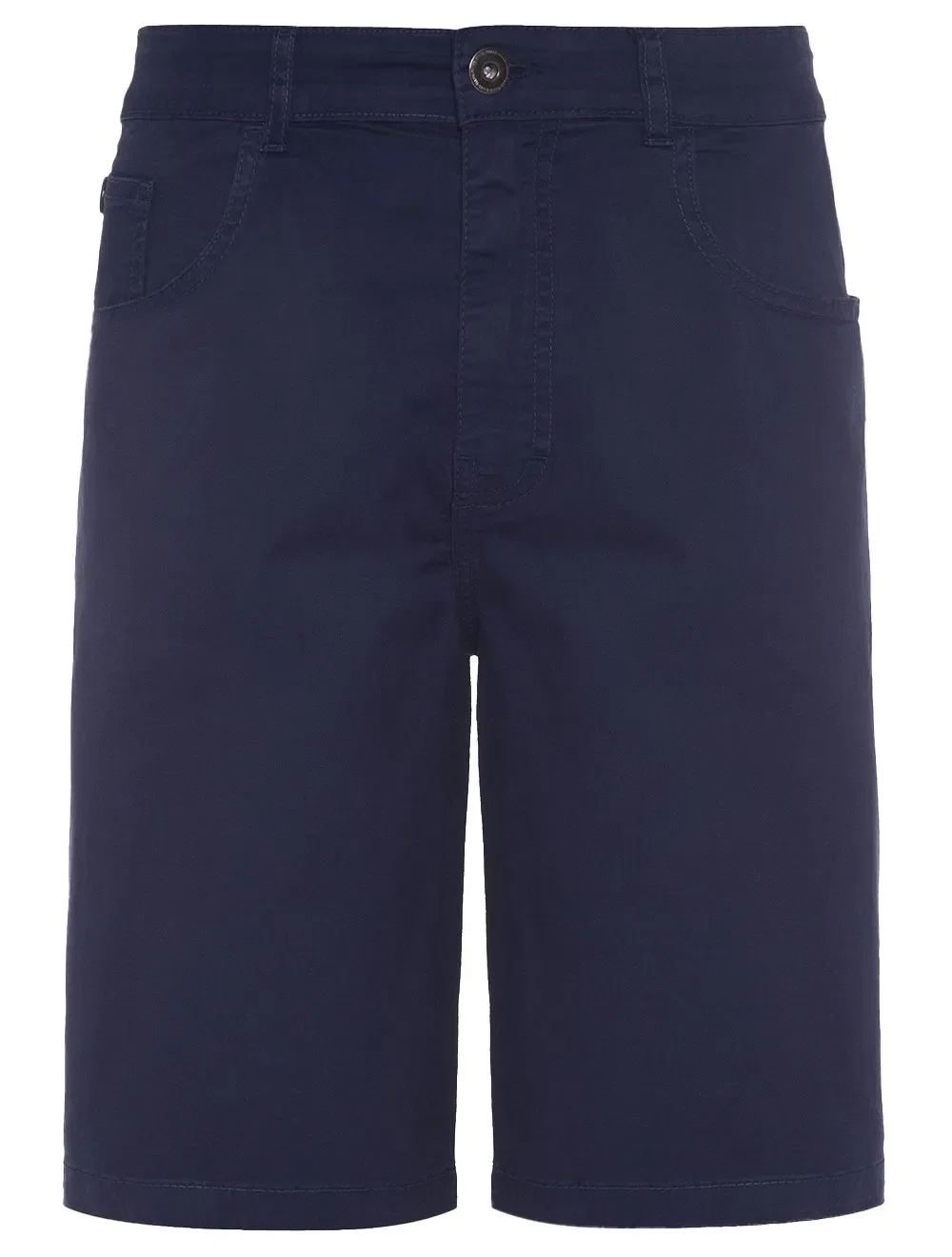Bermuda Ellus Sarja Masculina Color Canvas Rock 5 Pockets Azul Marinho