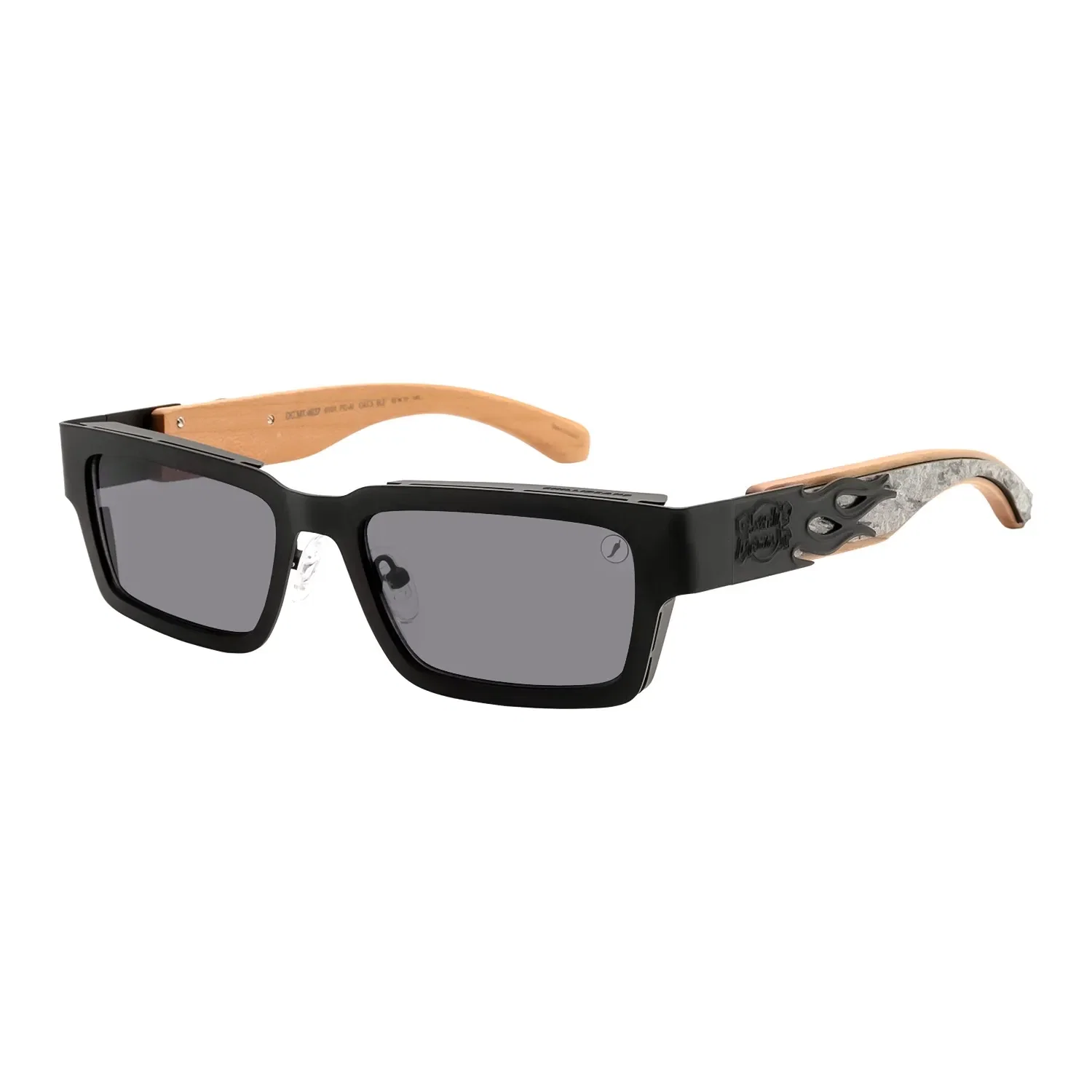 Óculos de Sol Masculino Charlie Brown Jr Quadrado Preto — imagem 1