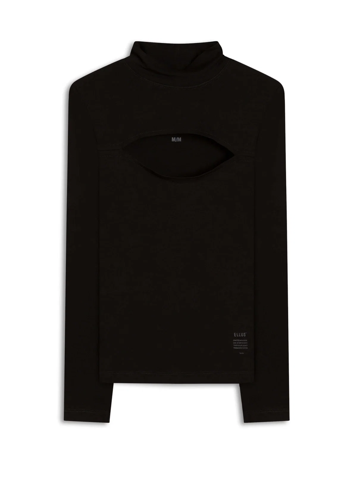 Blusa Ellus Crafted Turtleneck Preto