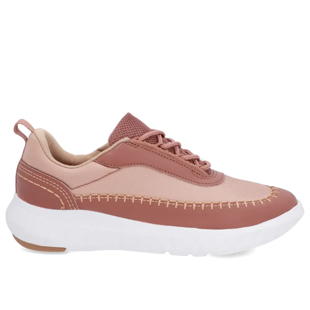 Tênis Rosa Elastano Detalhe Costura — imagem 1