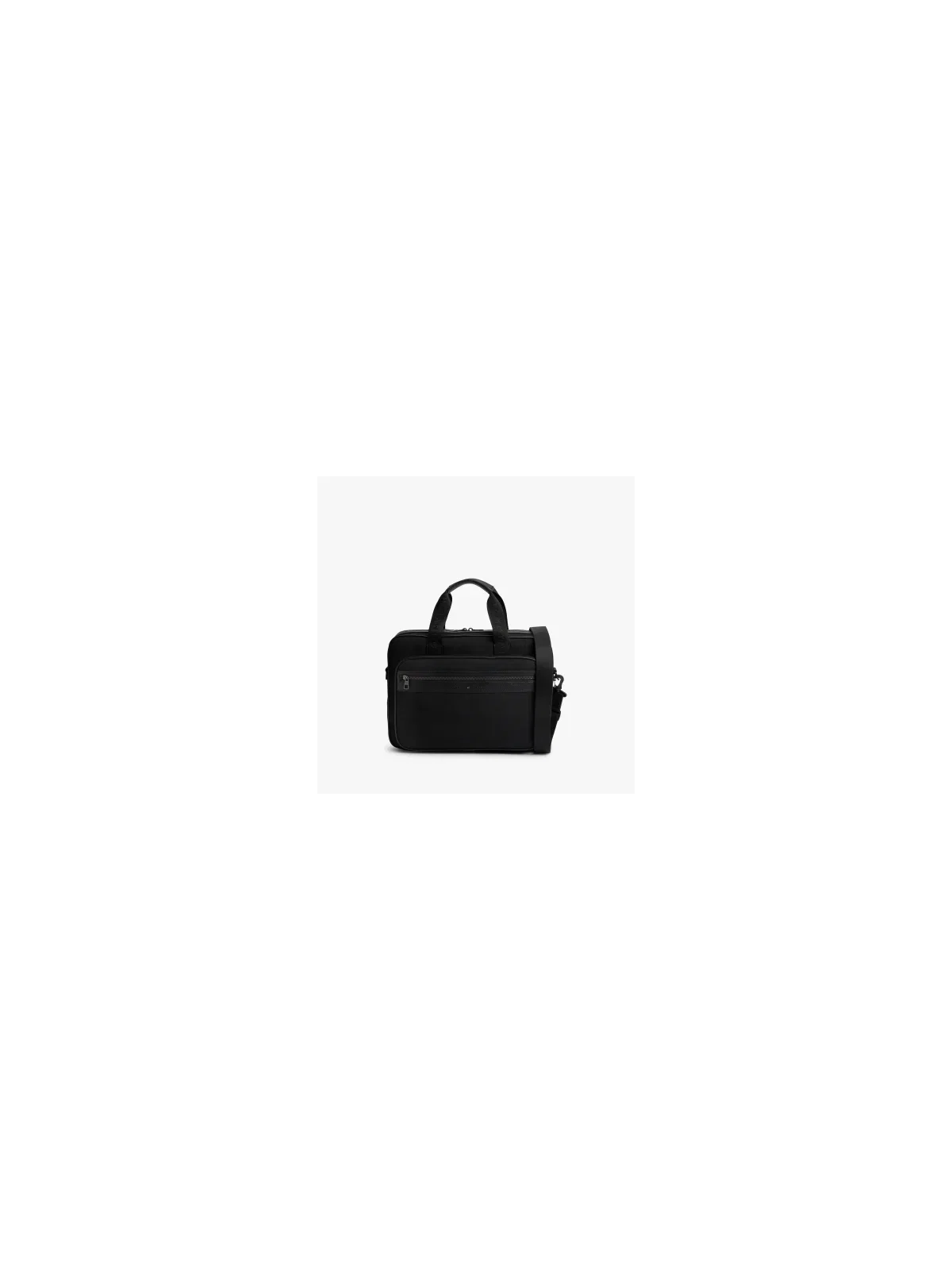 Bolsa Transversal para Laptop com Logo e Texturas Mistas — imagem 1