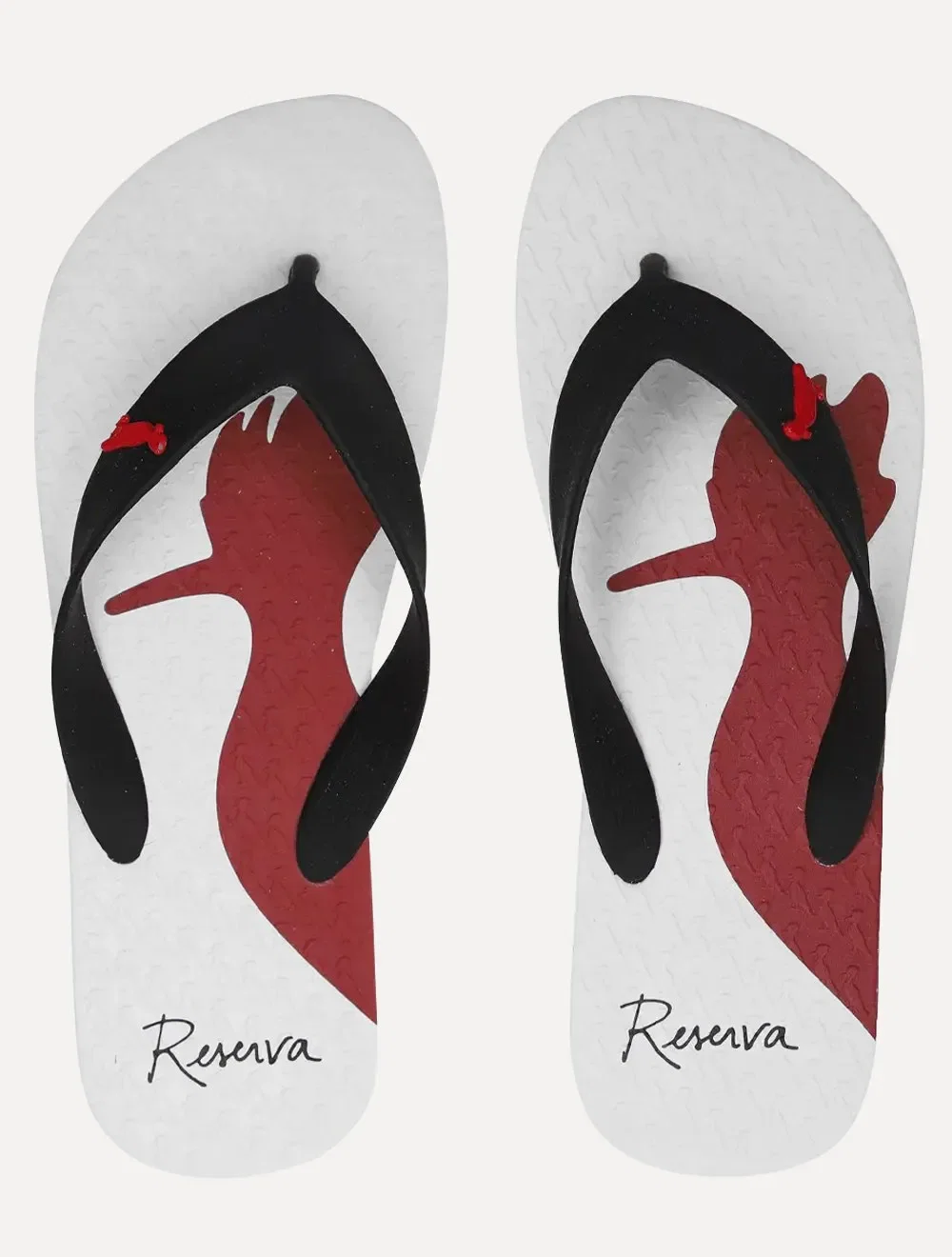 Chinelo Reserva Masculino Trancoso Woodpecker Preto / Branco