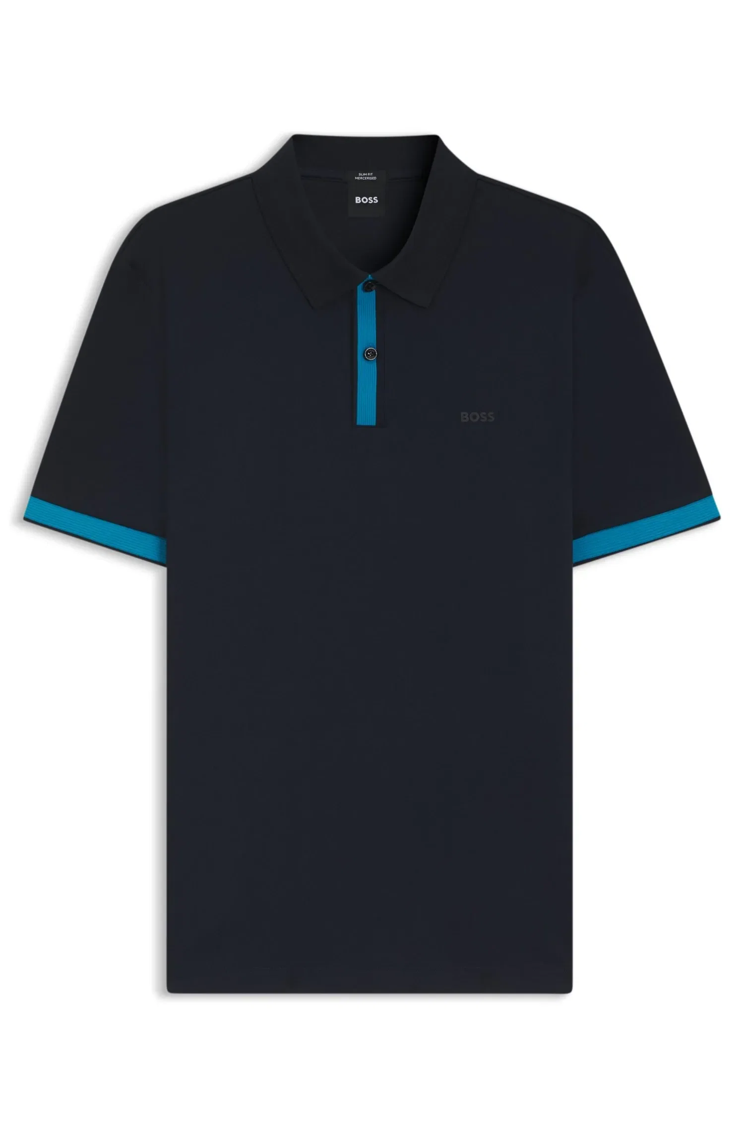 Polo Slim Fit Em Algodão Mercerizado