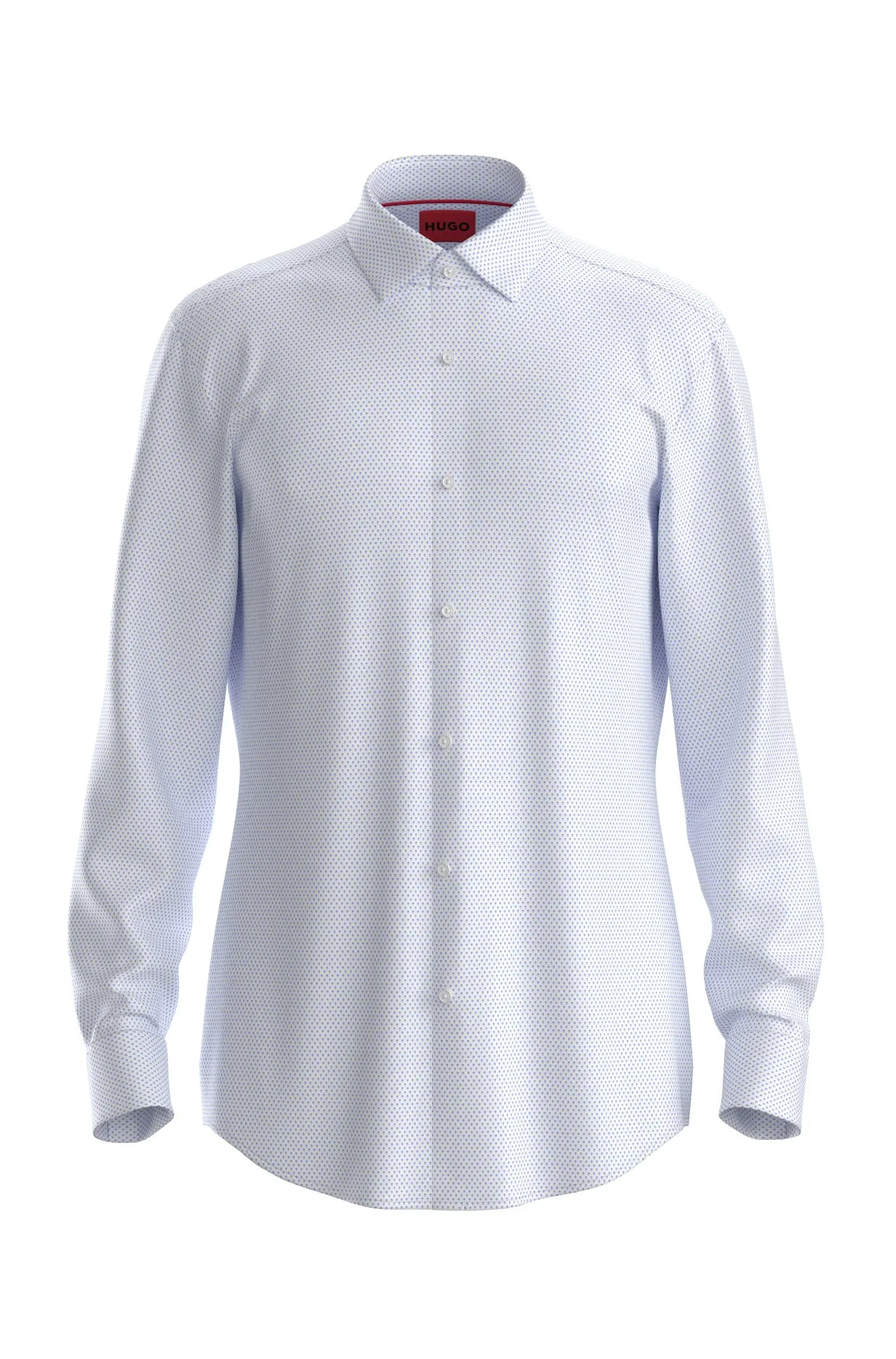 Camisa Slim Fit Em Jersey Estampado