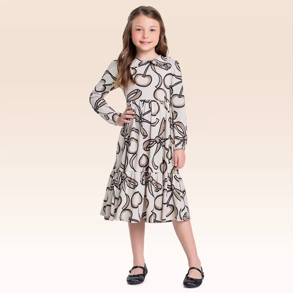 Vestido manga longa