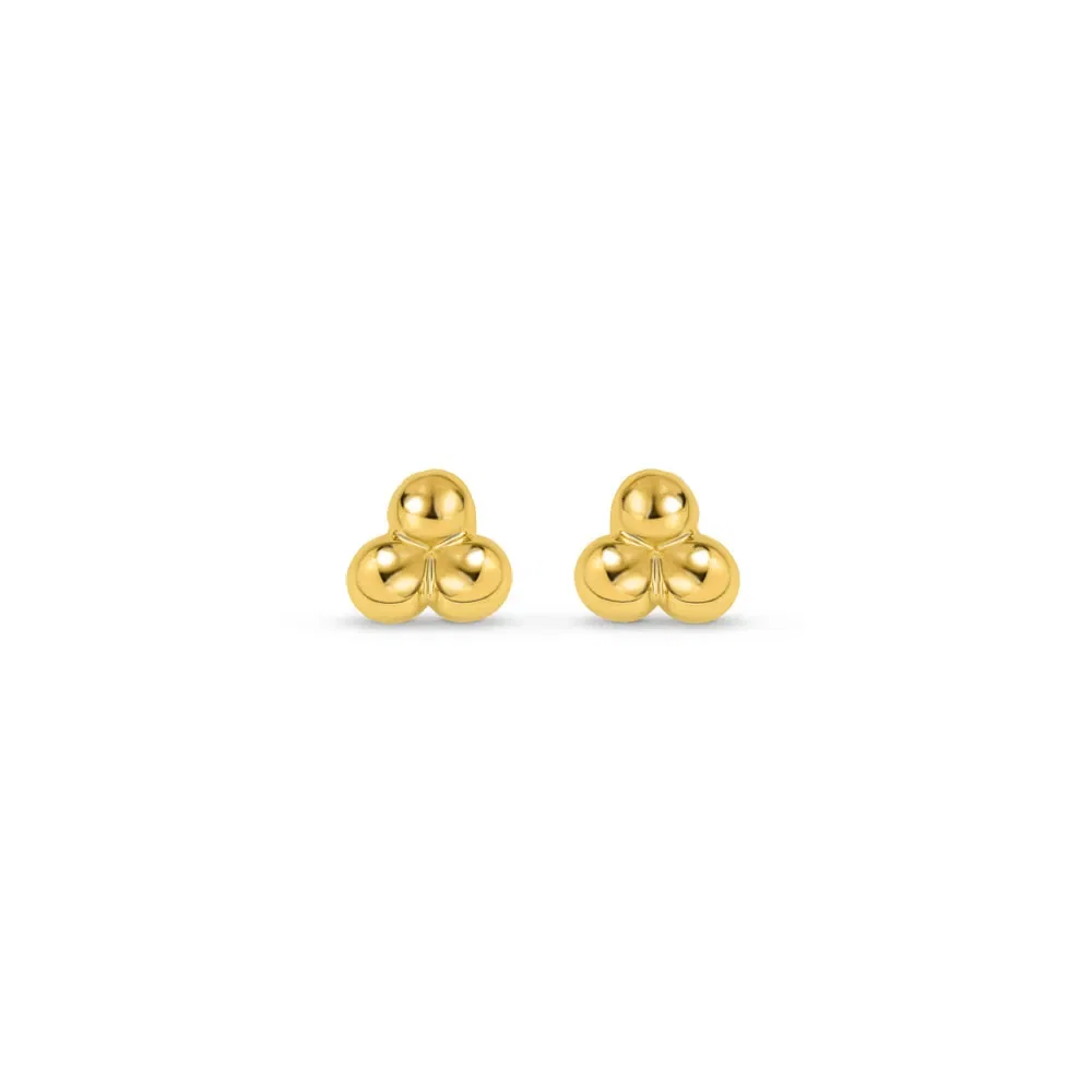 Brinco Baby Bolinhas em Ouro Amarelo 18k — imagem 1