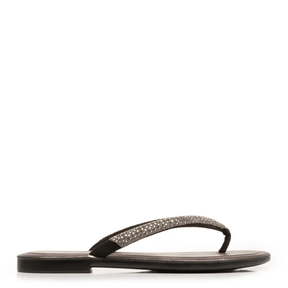Chinelo Prata velho Strass