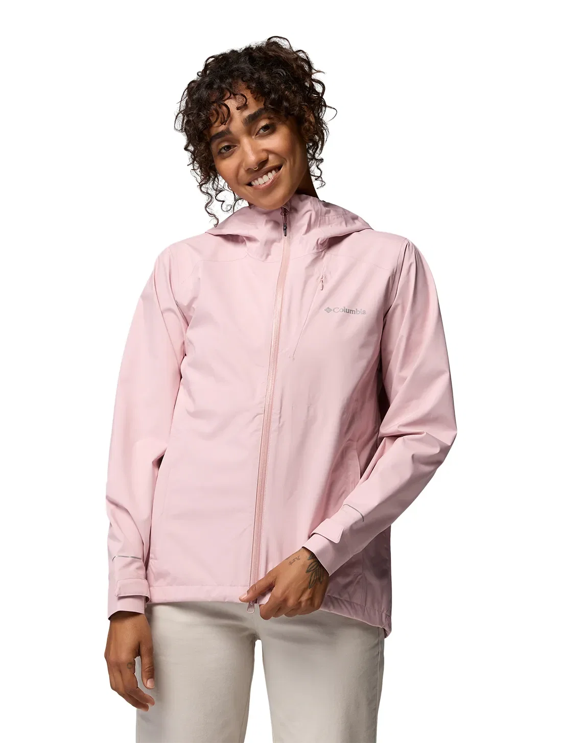 Jaqueta Columbia Feminina Trailborne 2.5L Shell Impermeável com Capuz — imagem 1