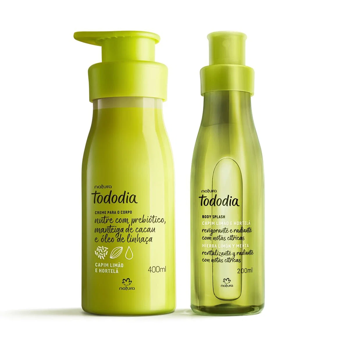 Kit Tododia Capim Limão e Hortelã com Hidratante e Body Splash (2 produtos)
