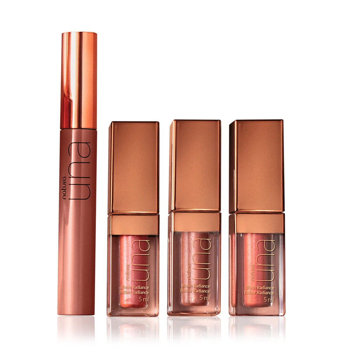 Kit Natura Una Nude Máscara de Cílios e Blush Líquido (4 produtos) — imagem 1