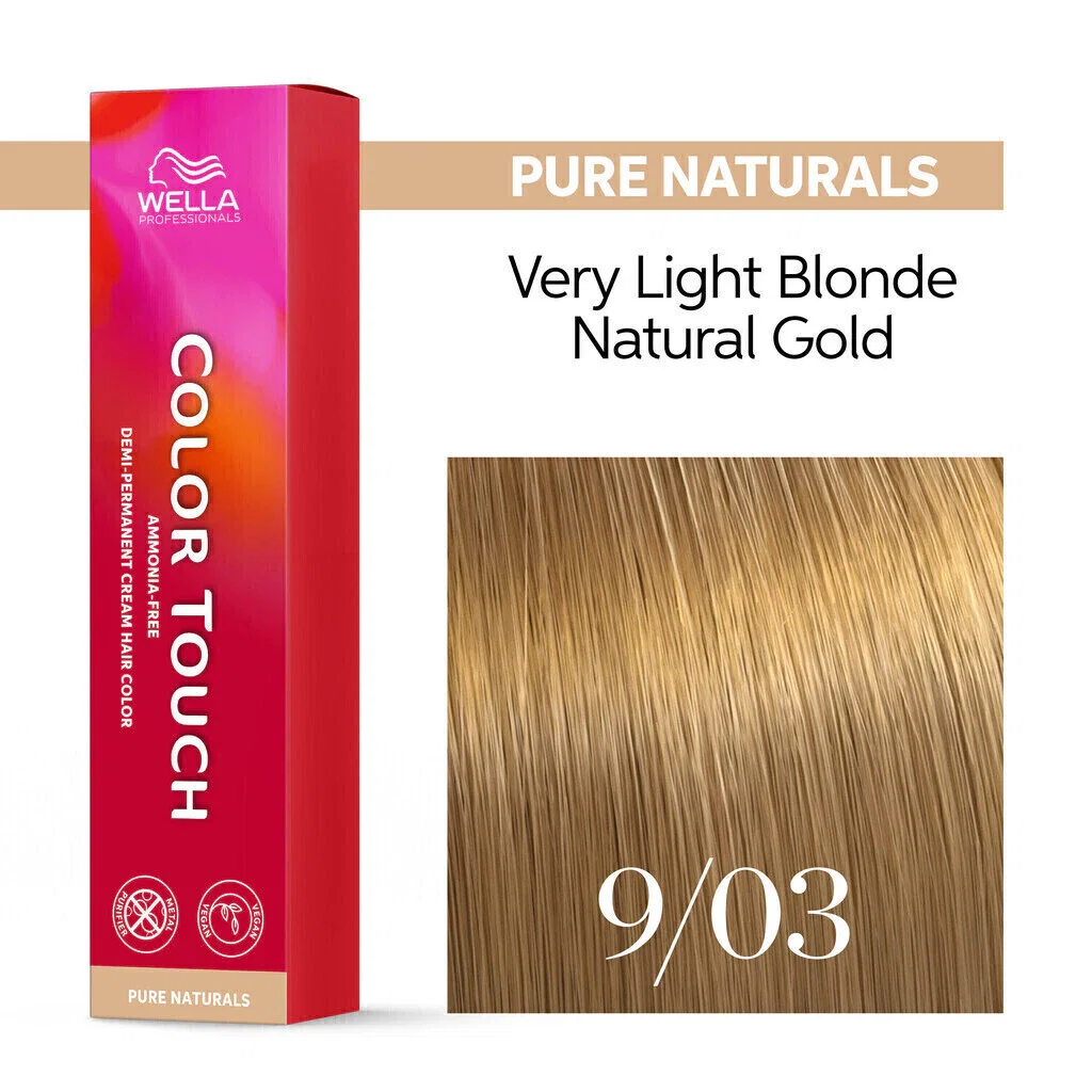 Tonalizante Wella Color Touch 9/03 Louro Ultraclaro Natural Dourado