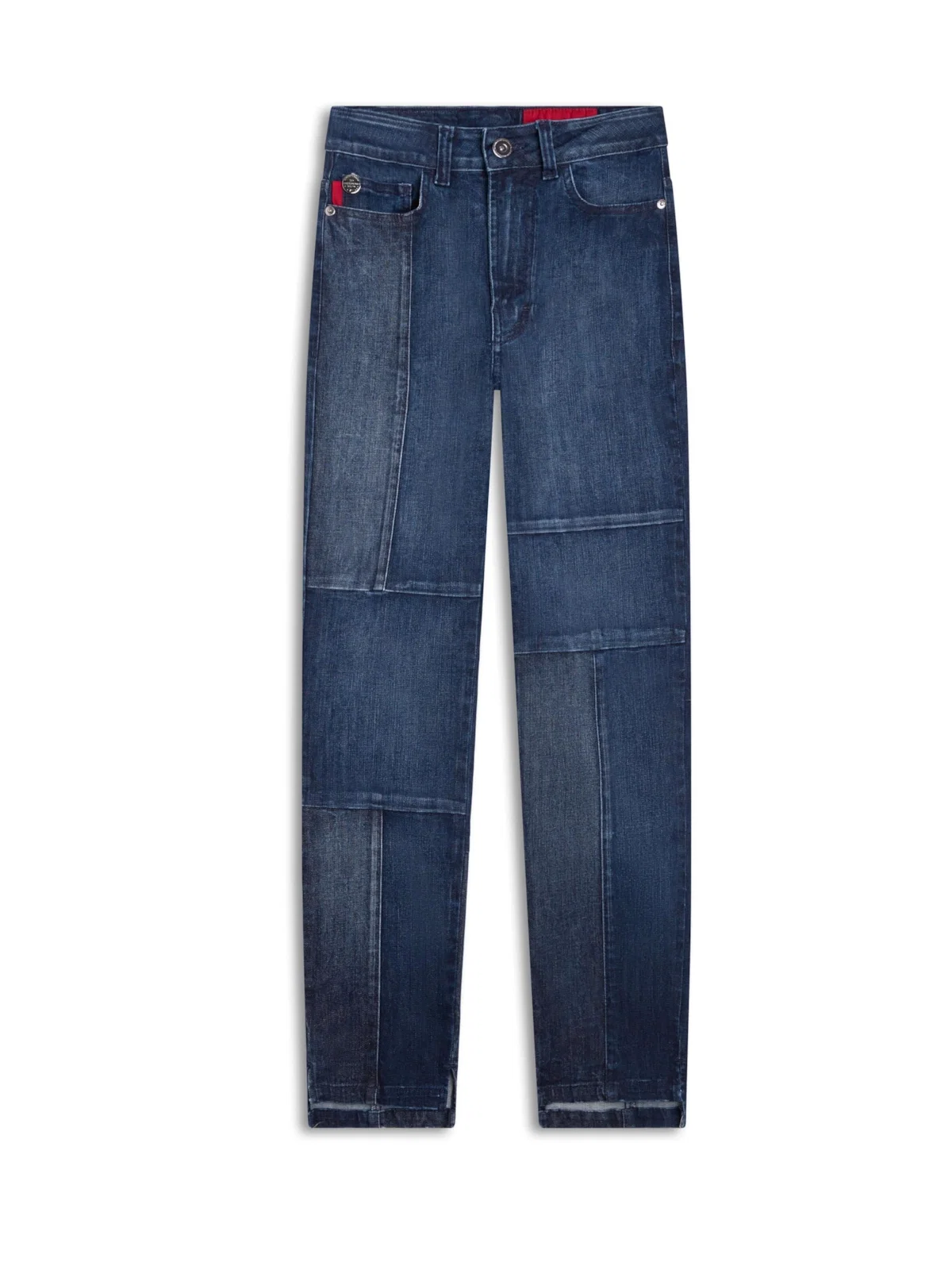 Calça Jeans High Comfort Blue Skinny Patch 1772 Lav.Escuro C/ Rede — imagem 1