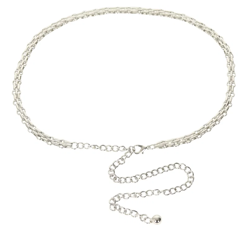 Cinto Feminino Metal Corrente 1cm