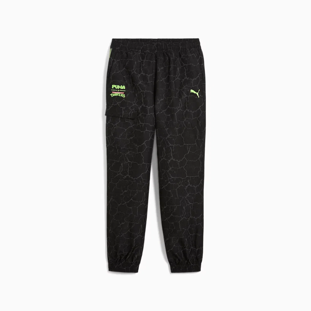 Calça Relaxed Woven Cargo Puma HOOPS x TMNT Juvenil