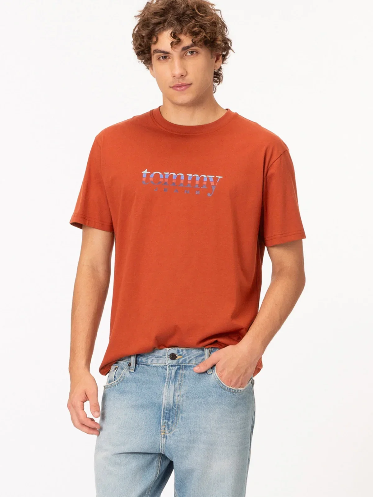 Camiseta Slim Jersey com Logo