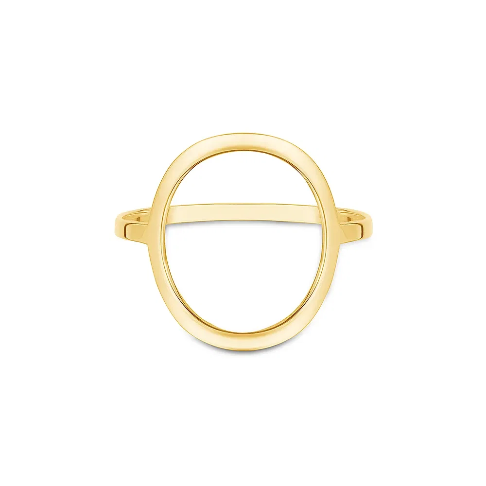 Anel Pop Circulo em Ouro Amarelo 18k — imagem 1