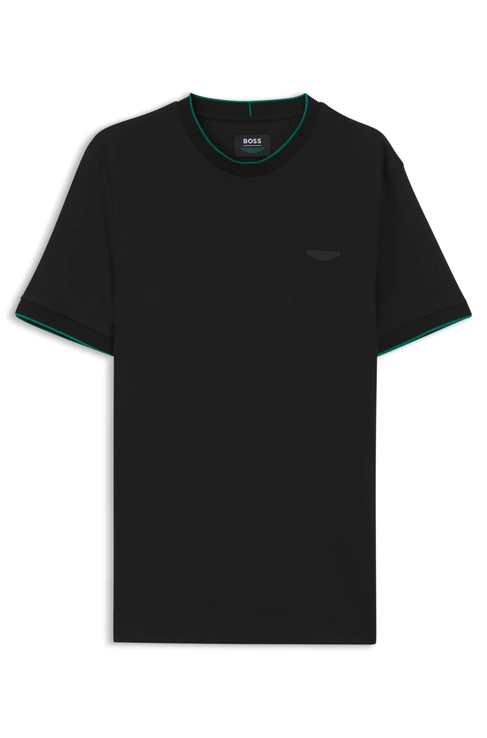 Camiseta BOSS x Aston Martin Em Algodão Mercerizado
