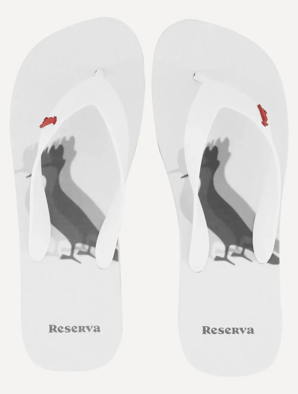 Chinelo Reserva Masculino Pica-Pau Blur Branco