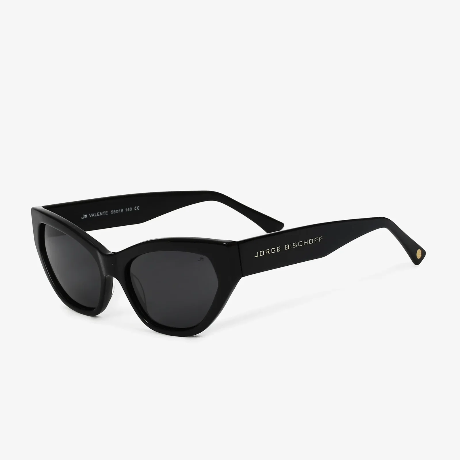 Óculos Valente Solar Gatinho Cinza Preto