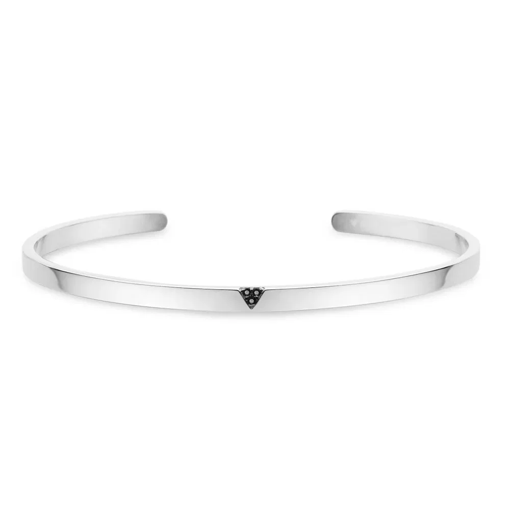 Pulseira Vivara em Prata 925 com Safiras Negras