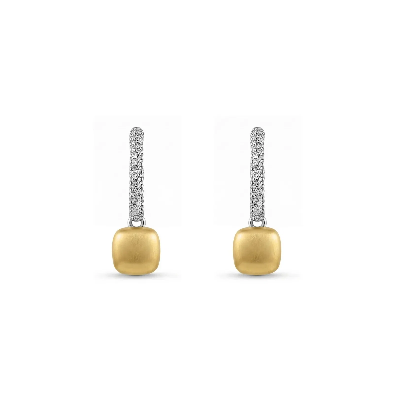 Argola Capri em Prata 925 e Ouro Amarelo 18k com Diamantes 0,60 ct, 28,3mm — imagem 1