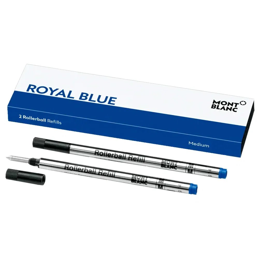 Refil Montblanc Royal Blue Azul Rollerball 2 Uni - 124504