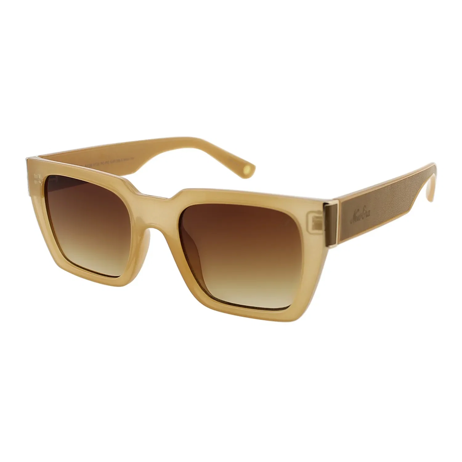 Óculos de Sol Feminino New Era Quadrado Bege — imagem 1