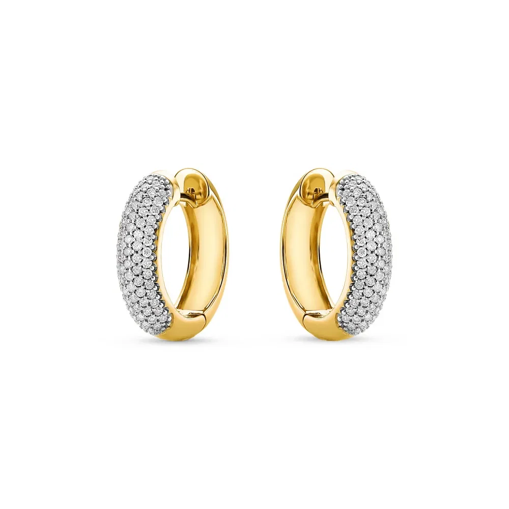 Argola Lumiere em Ouro Amarelo 18k com Diamantes 0,88ct, 19,5mm — imagem 1