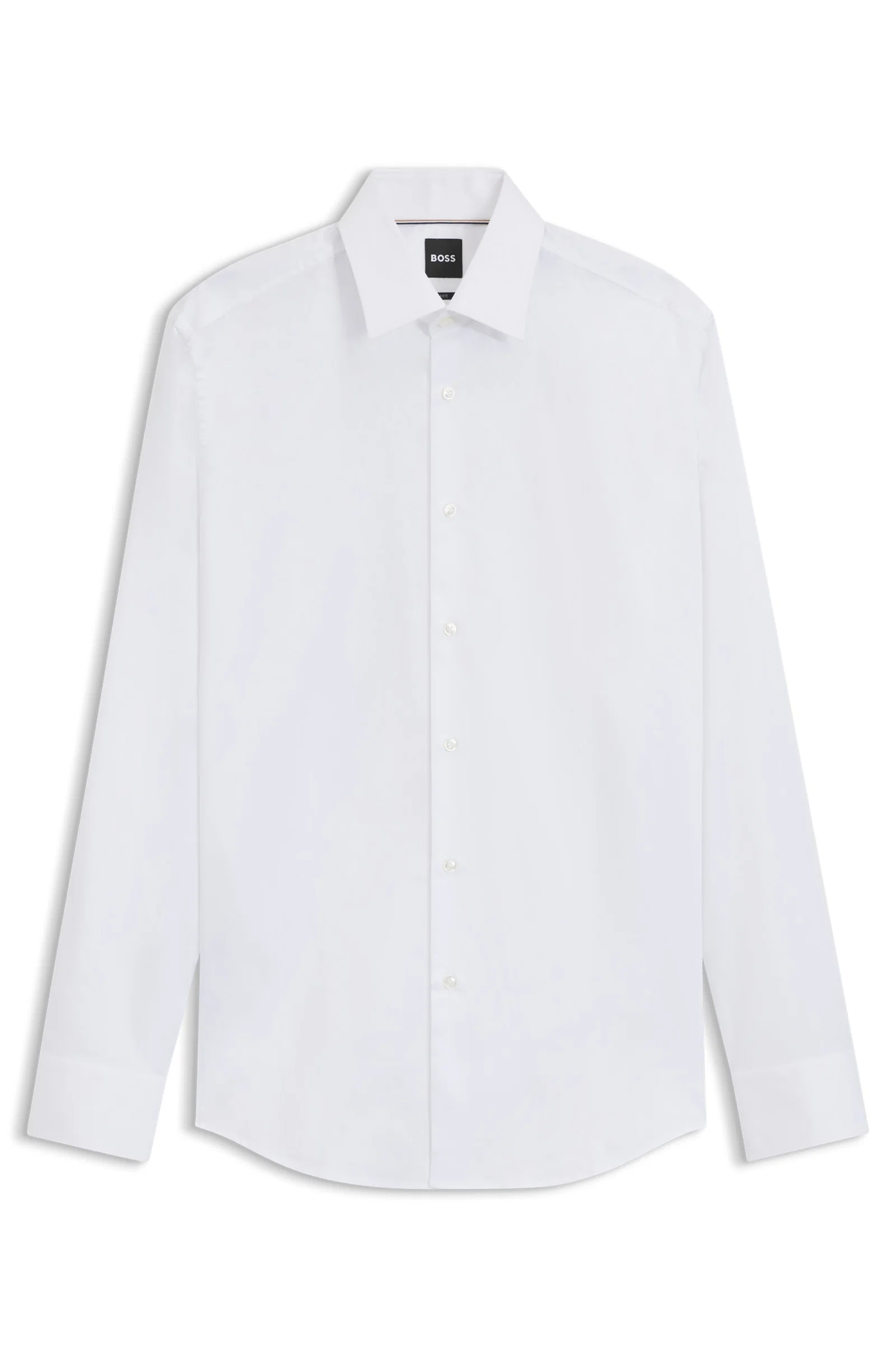 Camisa Slim Fit De Algodão Italiano Com Monogramas — imagem 1