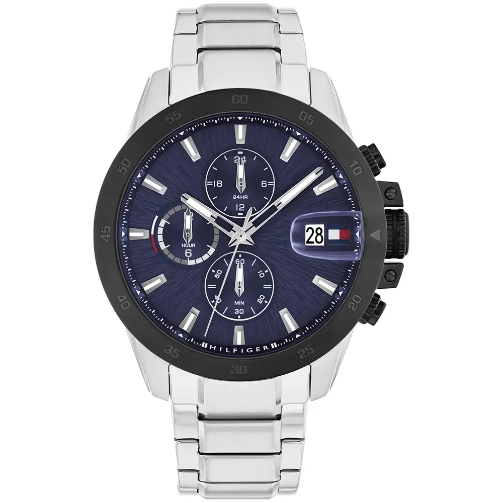 Relógio Tommy Hilfiger Jameson Masculino em Aço Prateado 1792198