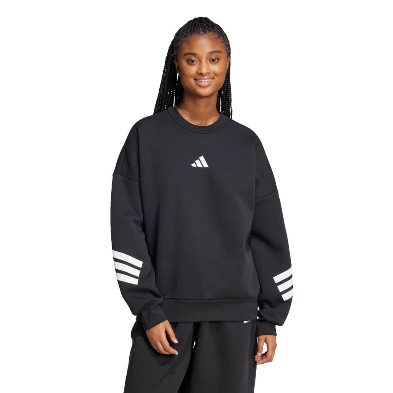 Blusão de Moletom Adidas Três Listras Future Icons - Feminina