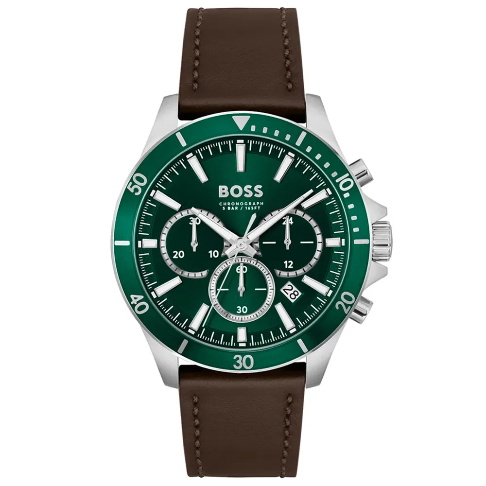 Relógio Boss Masculino Couro Marrom 1514098