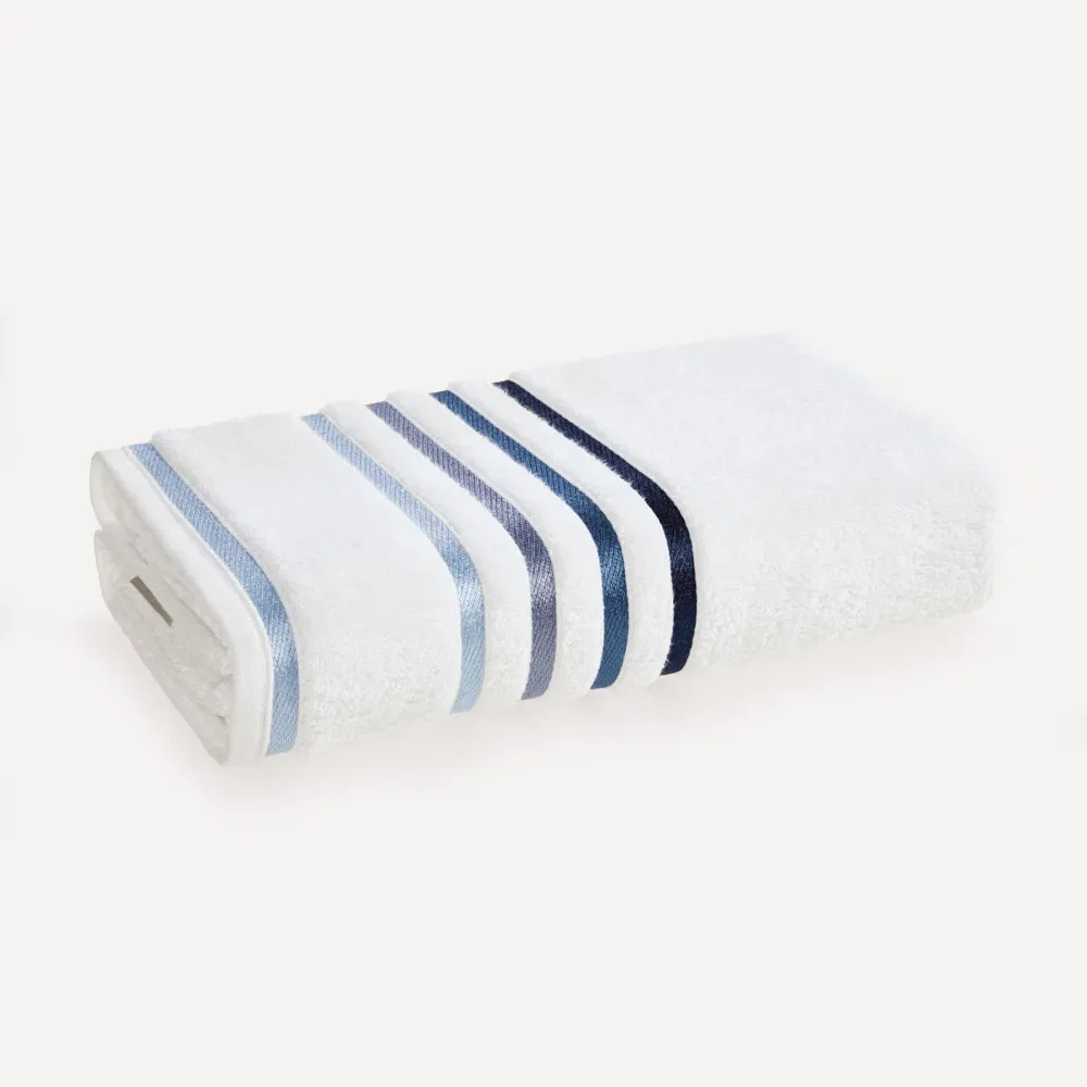 Toalha Banhão Karsten Fio Penteado Lumina Branco / Azul