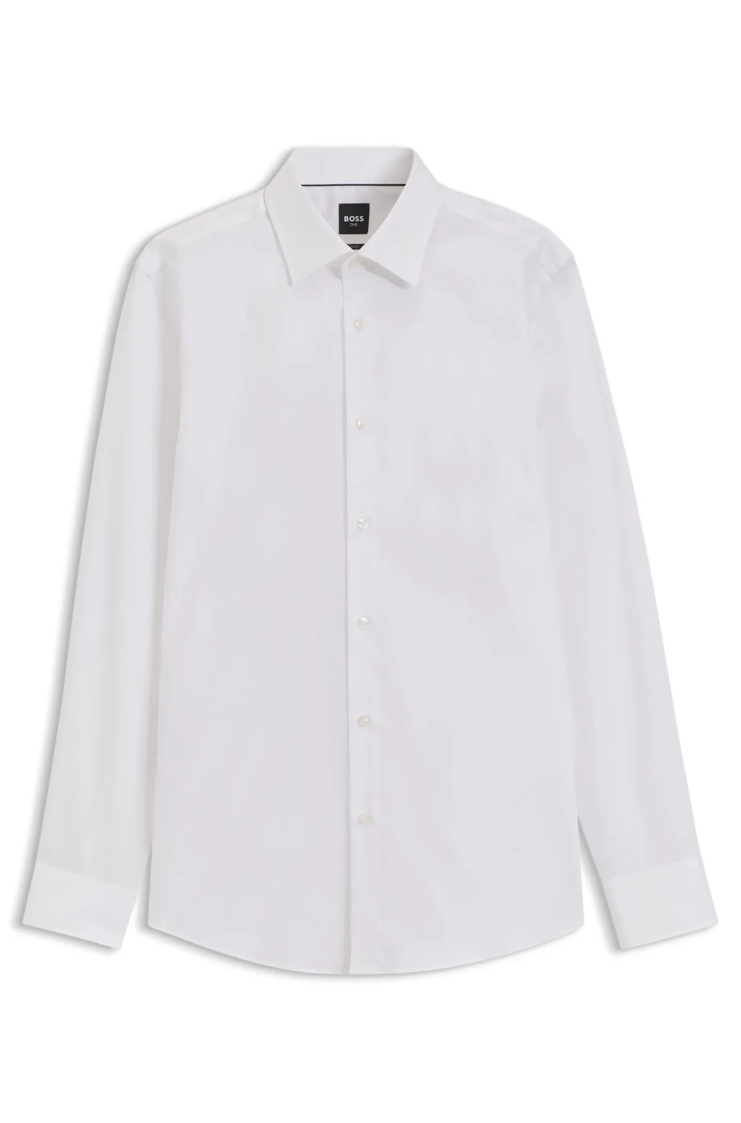 Camisa De Algodão Slim Fit