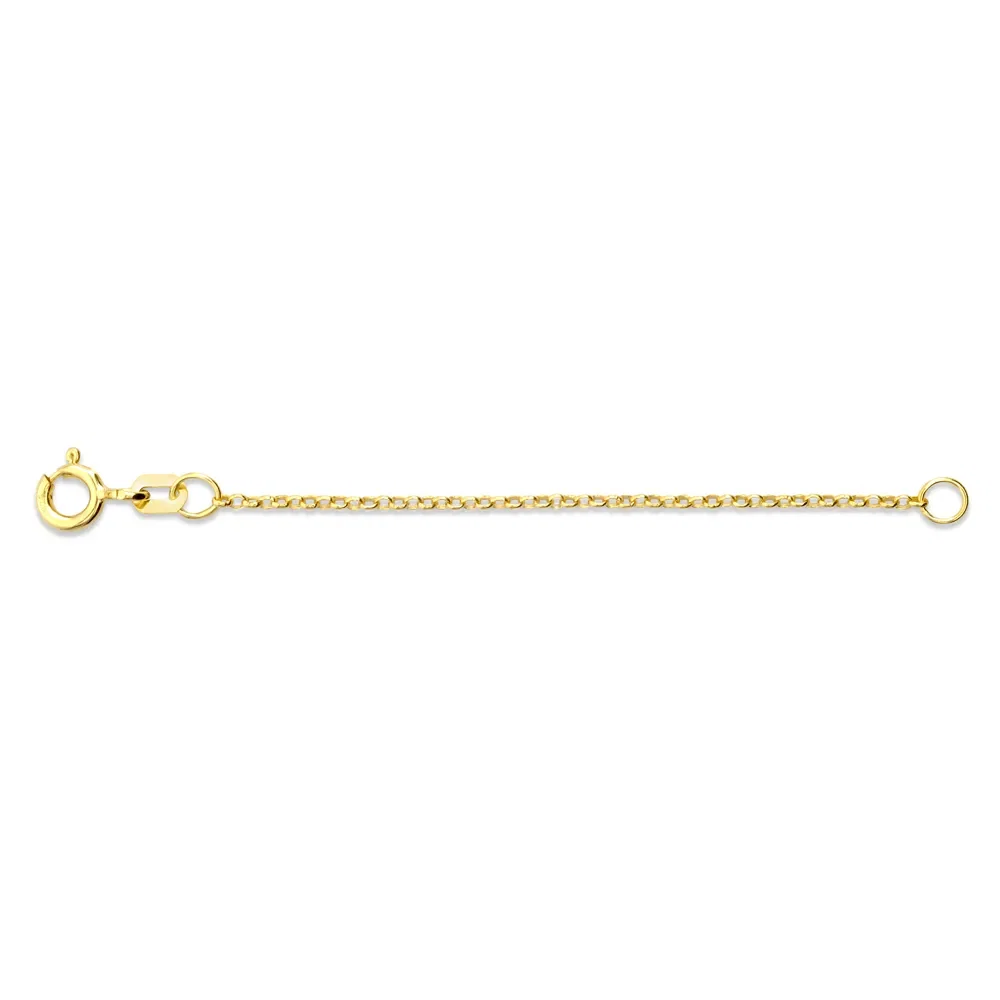 Extensor de Correntes Life Prata com Banho Ouro Amarelo 5 cm — imagem 1