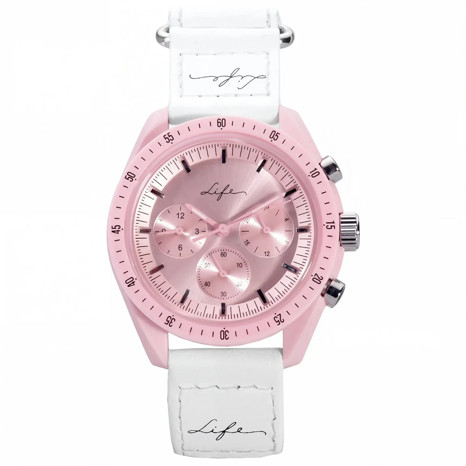 Relógio Life Feminino em Couro Branco — imagem 1